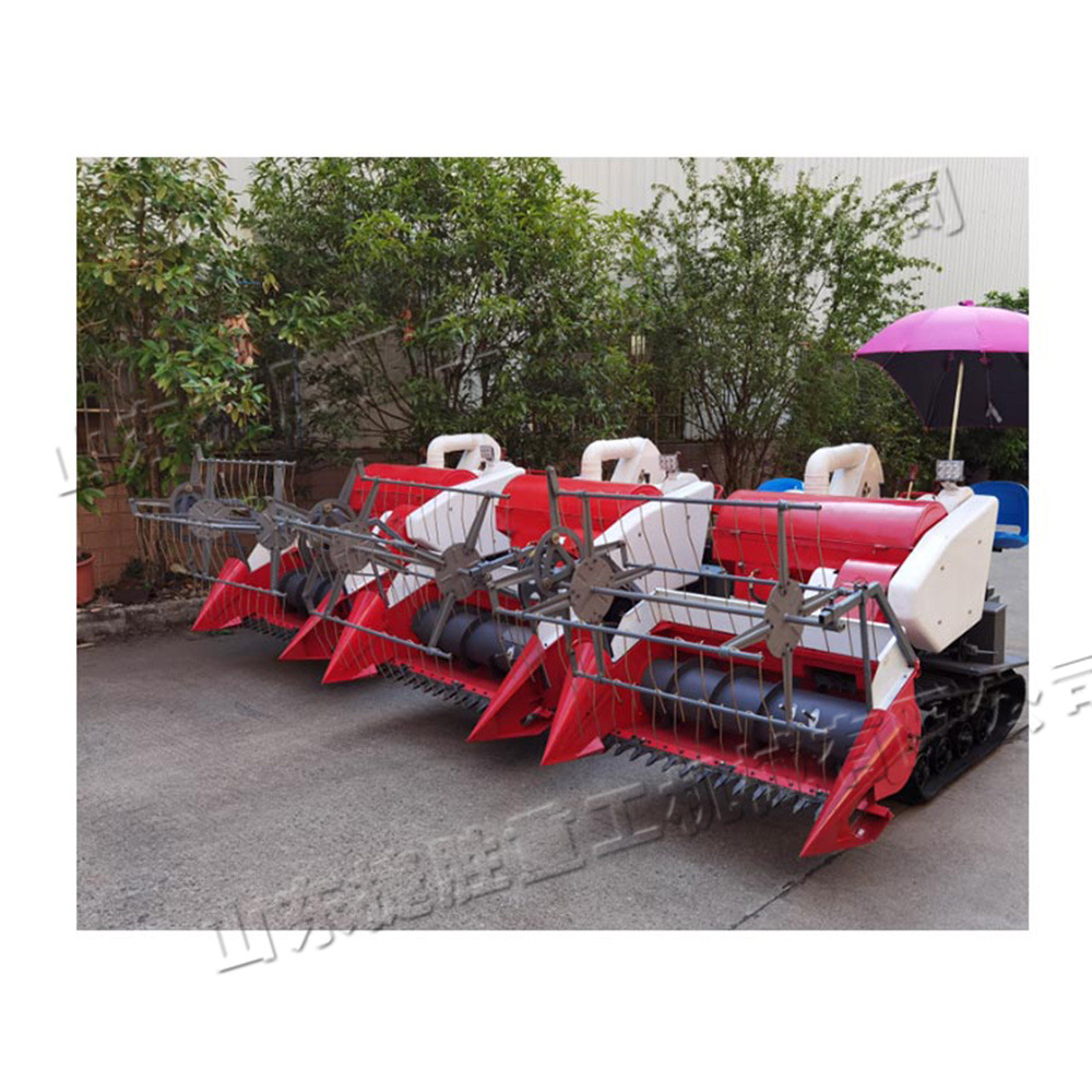 Cosechadora de arroz y trigo de pequeño tamaño Cosechadora de arroz de alimentación Cosechadora de arroz de montaña Cosechadora combinada de orugas