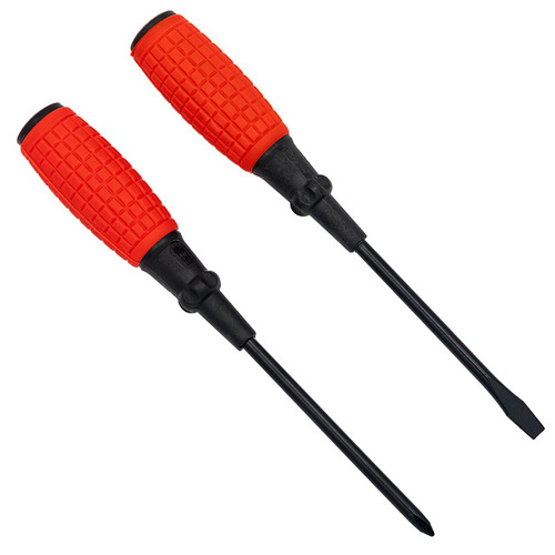 Manufacturer produces red magnetic grenade handle slotted screwdriver Phillips screwdriver cone screwdriver wholesale