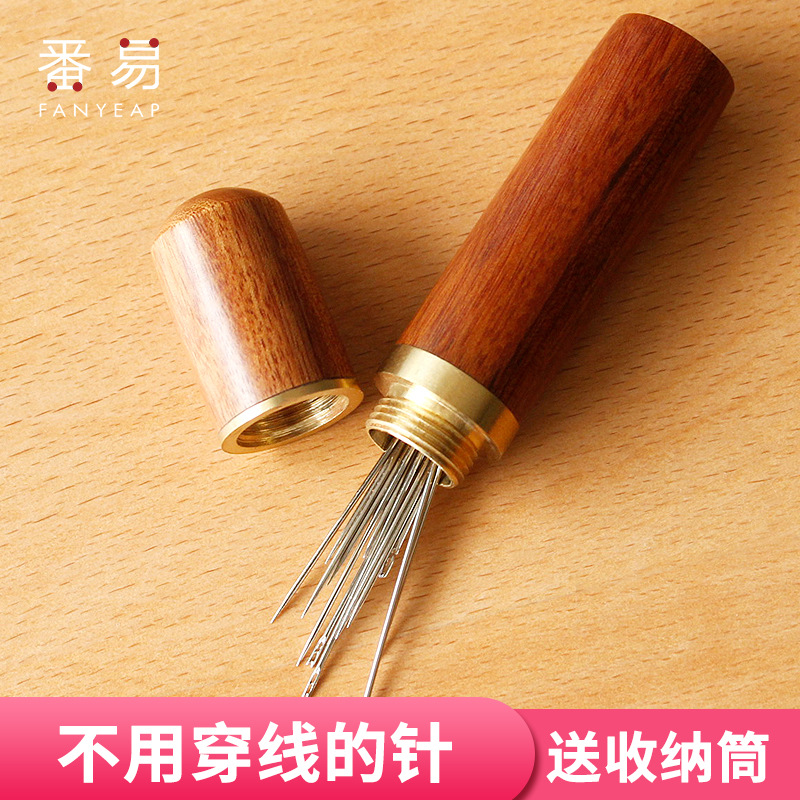 Wholesale thread-free sewing needles for the elderly, hand-sewn clothes, quilts, large size, thread-free needles, household blind needles