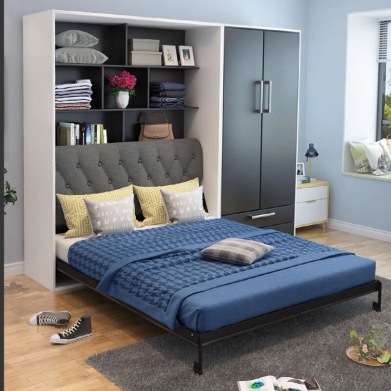 Invisible Bed Hardware Accessories Bedroom Multifunctional Home Murphy Bed Small Apartment Space-saving Folding Wall Bed Hidden Bed