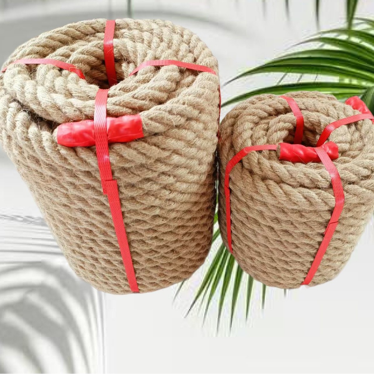 Cuerdas de yute gruesas al por mayor cuerdas de escalada para gatos decorativas trenzadas de escalada de jardinería cuerdas de lino finas atadas de material natural