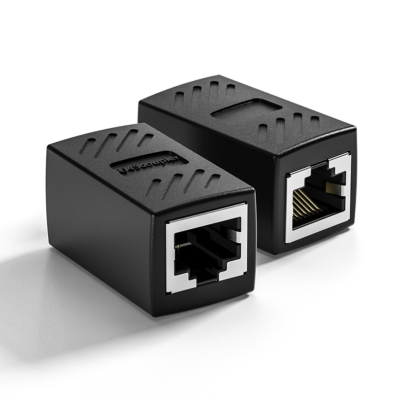 ネットワーク直通ヘッドrj45ケーブルコネクタケーブル延長器対コネクタ純銅シールドメーカー卸売り