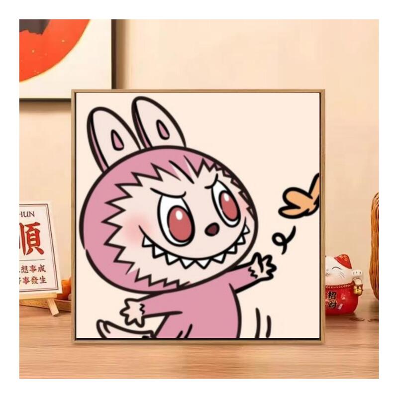 20*20数字肌理画diy网红手作店批发摆摊手工石英砂立体浮雕装饰画|undefined