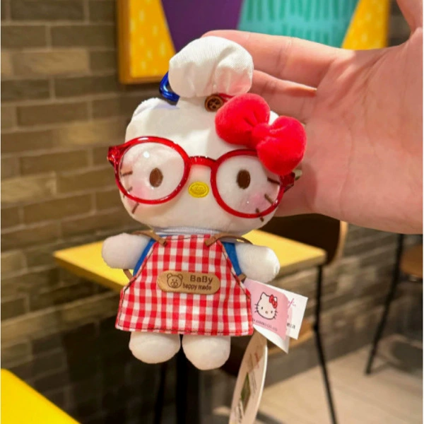 Genuine Cook Dark Blue KT Cat + Red Glasses [Pendant]