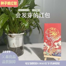 种子纸环保纸创新节日红包婚礼邀请函吊牌定做种子卡片可发芽定制