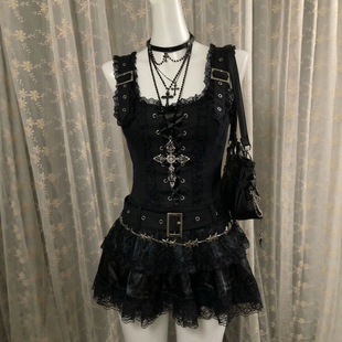 ��Z��ϵvintage���Ŷ�ȹ��ϵ�����L���|�ٽzƴ��y2k���Ļ��B��ȹ