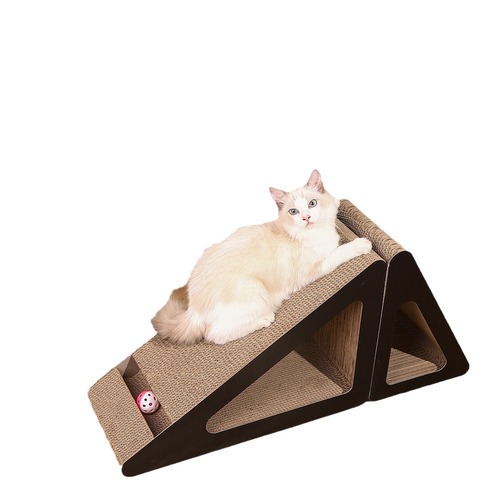 Cat Scratching Board Vertical Triangular Cat Scratching Nest Cat Claw Board Vertical Triangular Corrugated Material Cat Toy