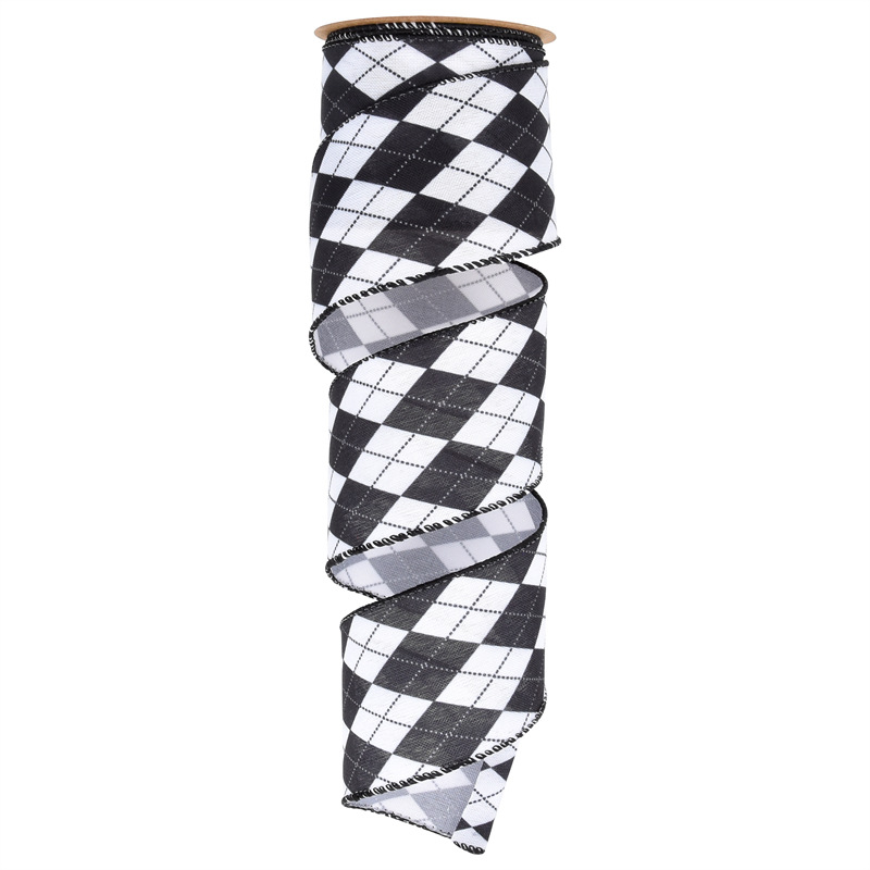 63mm transfronterizo Amazon nueva imitación de la cinta de Halloween fantasmas más araña de alambre de hierro calabaza decoración cinta 5 yardas