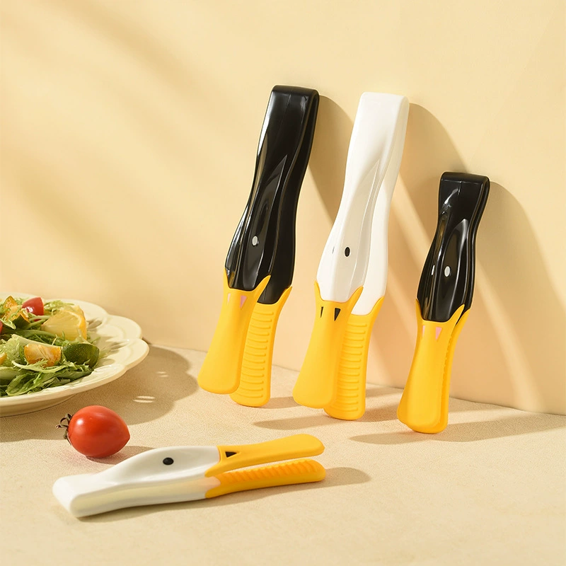 Производитель креативный силиконовый пищевой зажим милая утка пищевая зажим на улице Кухонная анти-горячая выпечка хлеба зажим для барбекю