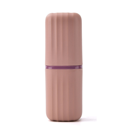 Travel mouthwash cup wholesale three-piece corrugated plastic portable anti-slip student toothpaste travel toothbrush cup set
