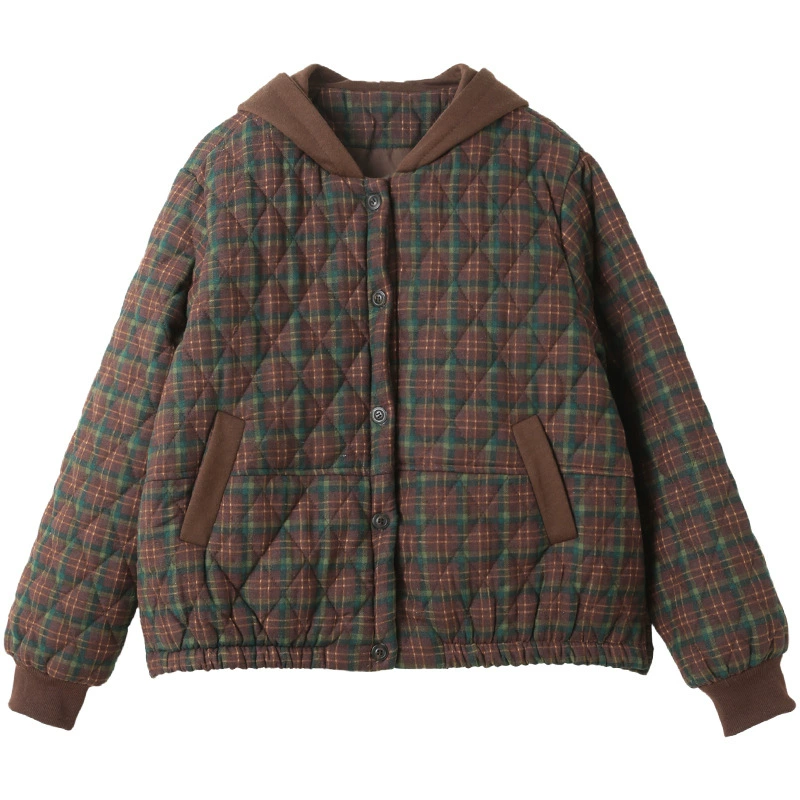 Demi-season warm down jacket for mother, for middle age, plus size