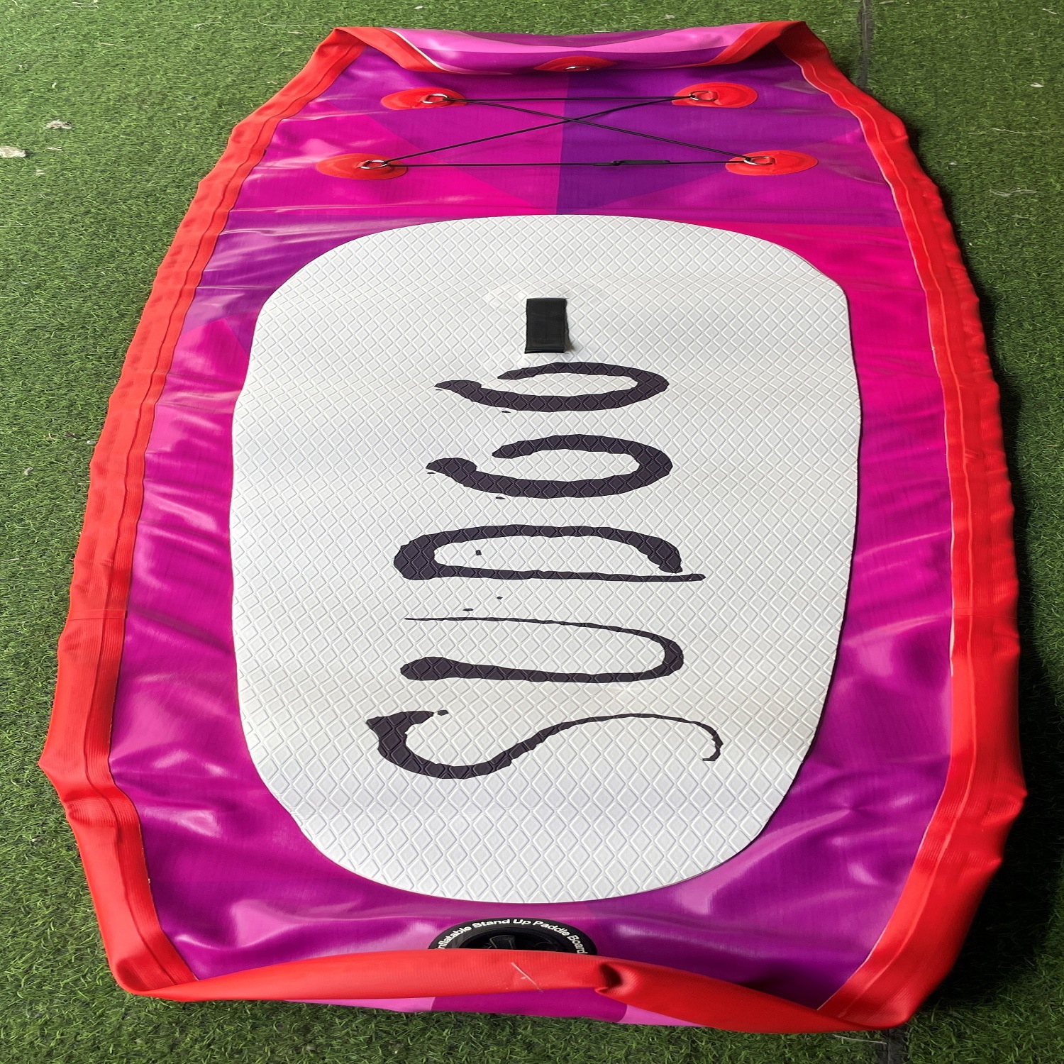 Tabla de esquí acuático infláble rosa púrpura SUP tabla de surf marina de pie profesional tabla de remo conveniente plegable