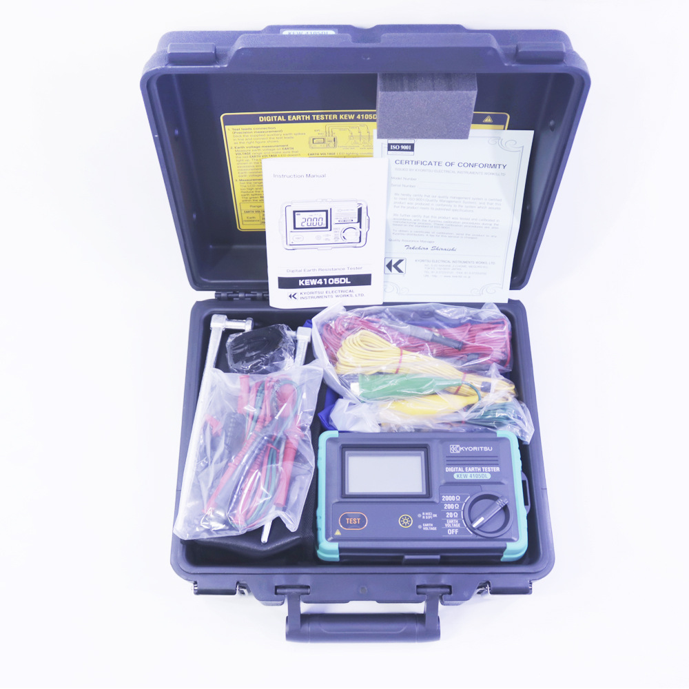 Kyoritsu4105DL接地测试仪IP67防尘防水坚固接地测试仪接地电阻表