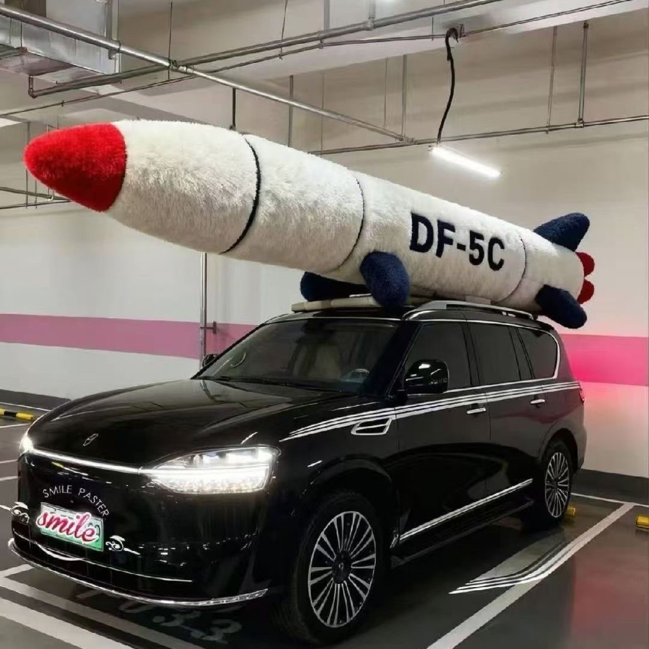 Car-Mounted Extra-Large Dongfeng 5C Plush Doll Car Decoration Missile Pillow Df61 Global Coverage Safety Doll