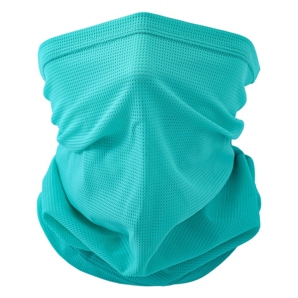 Sun Protection Mask, Ice Silk Neck Protector, Integrated Uv Protection, Outdoor Cycling Mask, Men's Cooling Half-Face Mask, Exclusively for Cross-Border Sales