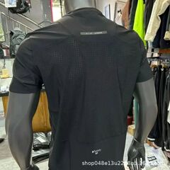 男女速干运动短袖T恤夏季新款宽松透气网孔加肥加大码冰丝上衣