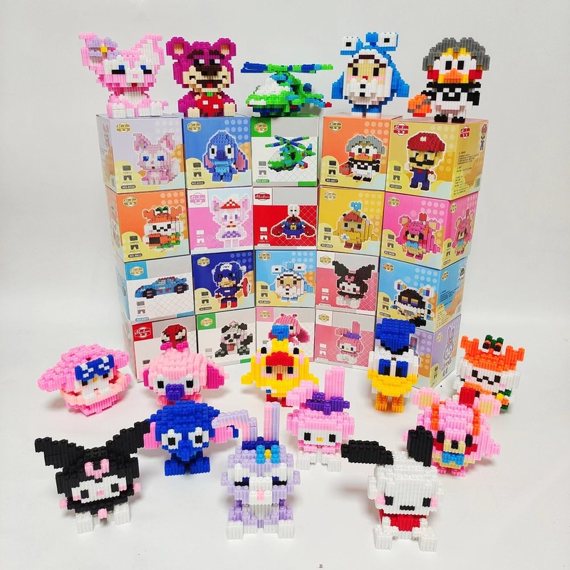 メーカー卸売互換性のある組み立て式連結ブロック、小さな粒子の子供向け知育玩具、エッグフィギュア、置物|undefined