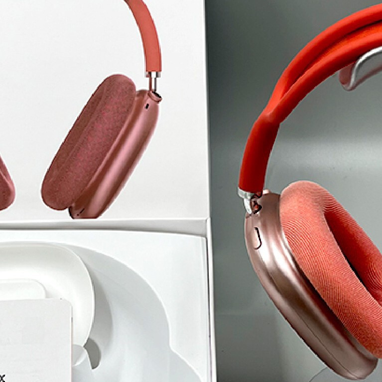 Cross-Border Max Bluetooth Headphones with Type-C Magnetic Earcups, Pop-Up Window, Leather Case, and Adjustable Retractable Design