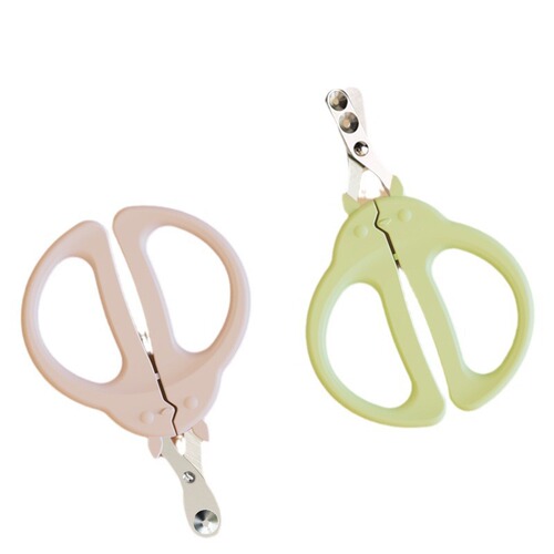 Original innovative pet chinchilla nail clippers with double holes, small blind scissors, bloodless, round hole positioning, suitable for young cats and kittens nail clippers