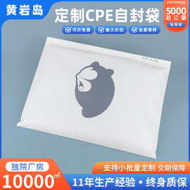 小批量定制横版加厚CPE服装拉链袋磨砂高级感防晒衣短袖自封袋子