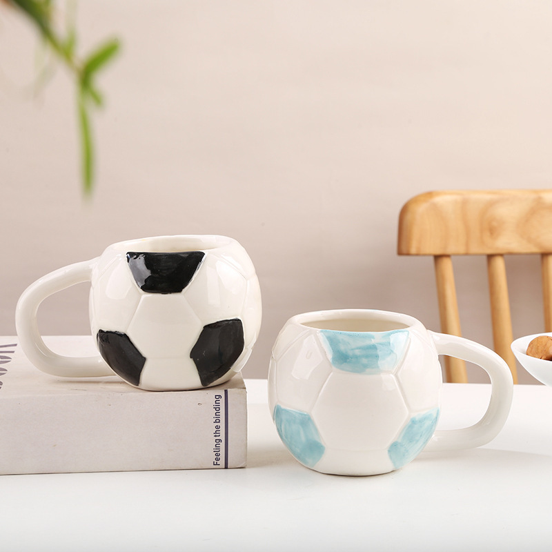 European-style ceramic household mug large capacity water Cup personalized coffee milk Cup World Cup football cup beer cup