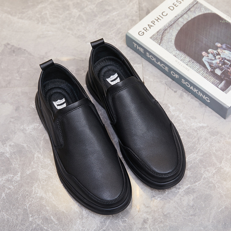 Men's comfortable breathable casual leather shoes_voghion.com