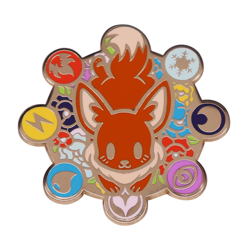 Значок-брошь Pokemon Eevee цвет 1