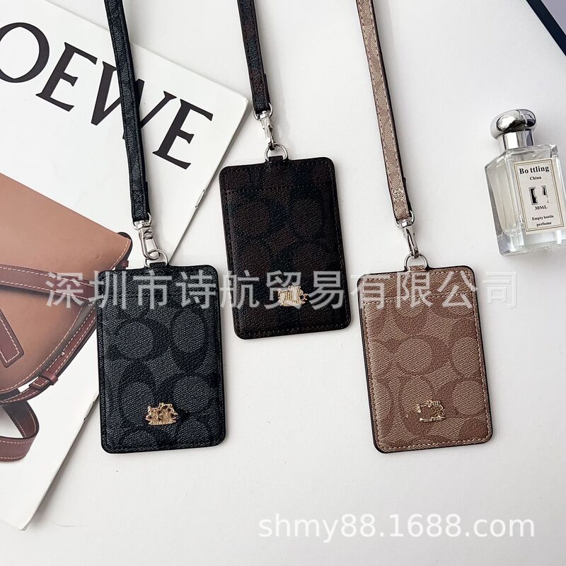 High-End Card Holder with Lanyard for Work Id, Neck Card Holder, Document Holder, Student Id Wallet, Premium Feel, Suitable for Both Men and Women