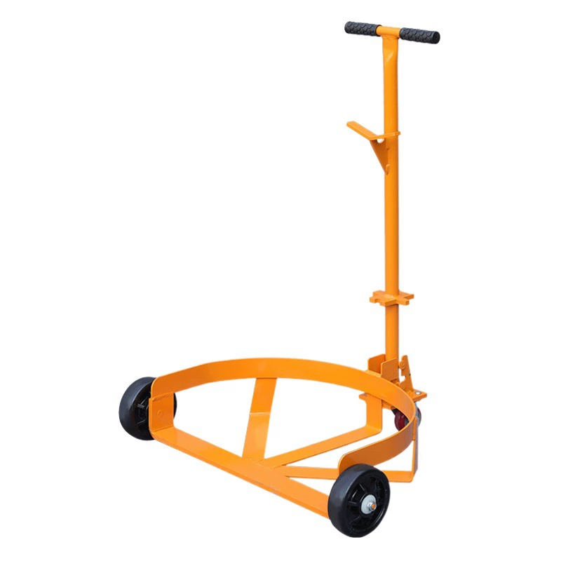 Низкий масляный барабан движущийся автомобиль рука тянет железный пластиковый бочонок