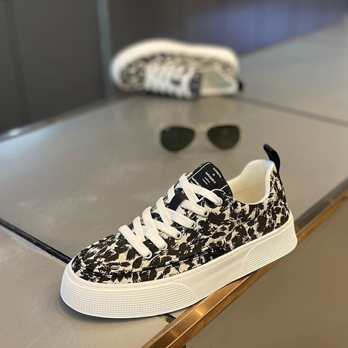 Canvas Men's Shoes Summer Breathable Thin Model Trendy Versatile Casual Thick Sole Shoes Men's Sports Minority Fabric Shoes Fashion Shoes