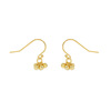 Small metal design universal earrings, trend of season, simple and elegant design