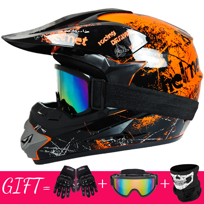 Foreign Trade Special Supply [Send Three Pieces] Downhill DH Off-road Yamamoto Racing AM Mountain Bike Full Helmets Off-road Helmets