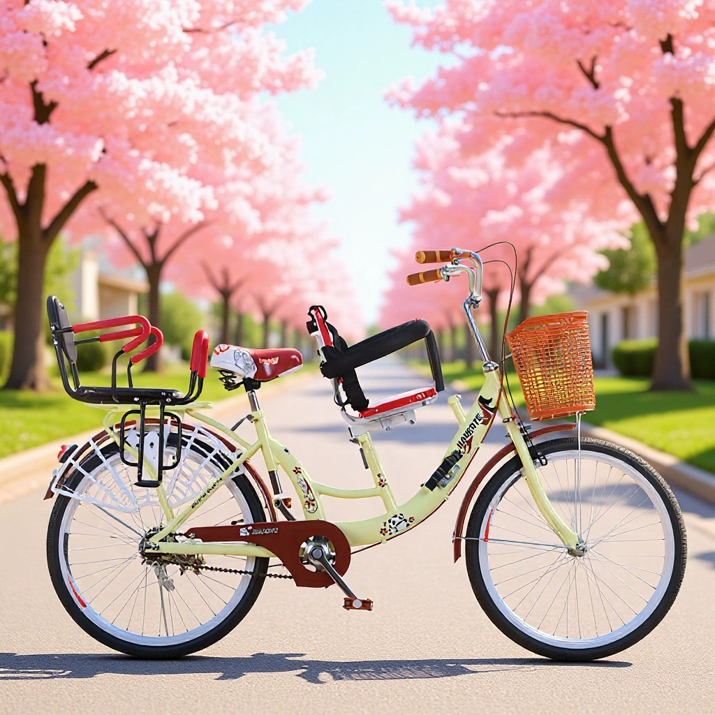 Велосипед для родителей и детей с двойным передним и задним ограждением, полностью несущая двойная опора для ног, взрослый ребенок с мамой и сыном, велосипед