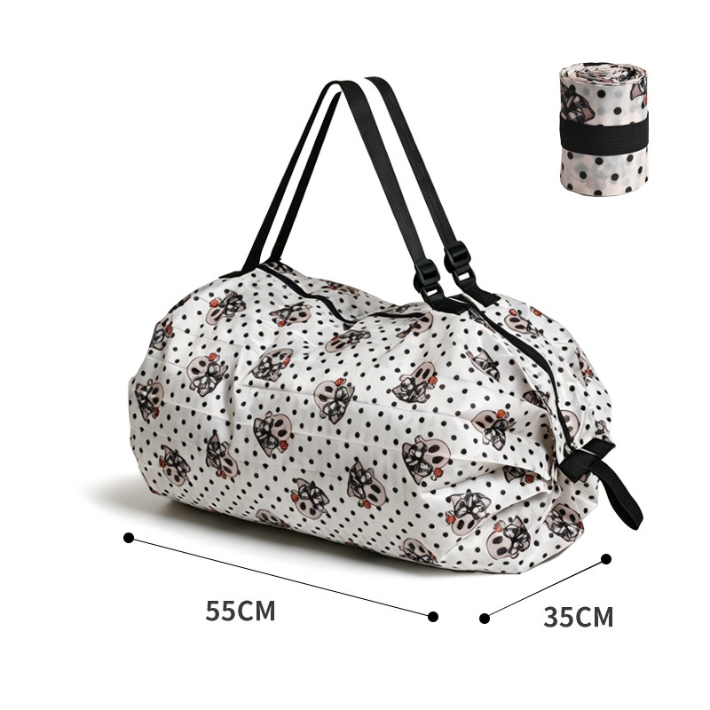 Bolso de compras plegable bolsa de viaje portátil engrosada bolsa de compras grande supermercado protección del medio ambiente bolsa de compras al por mayor image 33