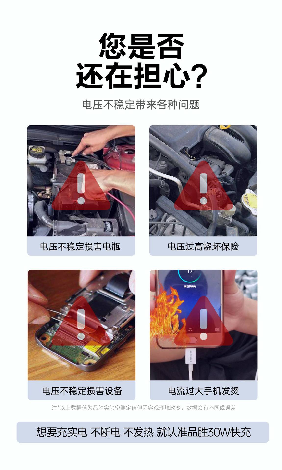 Pinsheng 30W Car Charger Comes with a Retractable Cable, Super Fast Charging, Suitable for Apple and Huawei, Multi-Functional Car Charger