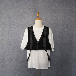 Find a Factory to Customize Men's Clothing with Small Orders, Functional Retro Waistcoat, Trendy and Personalized Spring and Summer Vest
