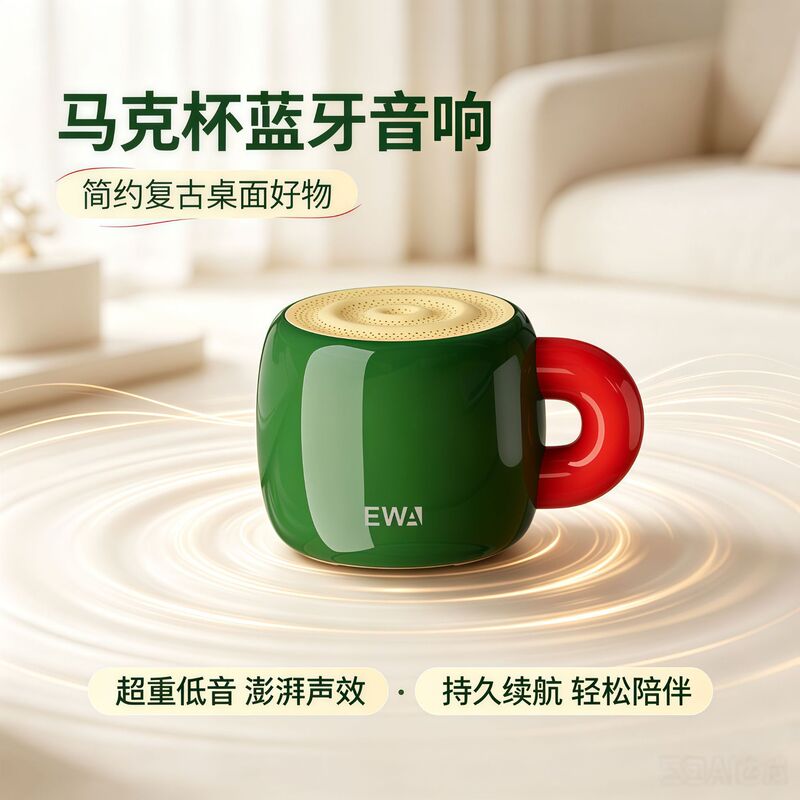 Bluetooth mini speaker portable wireless subwoofer small speaker couple mug speaker birthday gift Bluetooth mini speaker portable wireless subwoofer small speaker couple mug speaker birthday gift