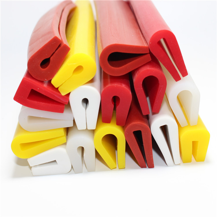 厂家直销硅胶U型包边条 U型耐高温硅胶条 除尘器盖板硅胶U型条