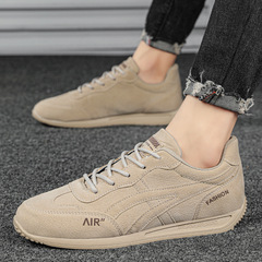 男士新款運動鞋2024春季時尚質感簡約阿甘鞋輕便舒適休閒慢跑鞋子