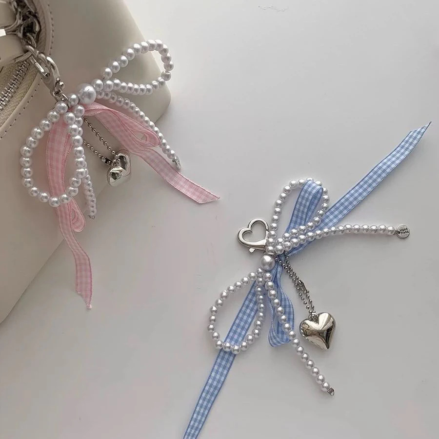23g Weight Keychain Classification 1 Piece Quantity Holiday, Daily Occasion Plastic Material Heart Shape, Bow Knot Pattern Casual, Sweet Style 1 Piece Heart Shape Bow Knot Keychain Plastic Casual Sweet 无