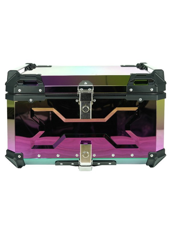 Wholesale Cross-Border Electric Vehicle Motorcycle Rear Luggage Box Side Box Colorful Small Capacity Aluminum Alloy Tail Box Storage