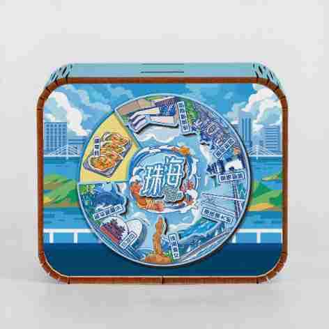 オリジナルアモイ重慶南京西安都市動態オルゴールオルゴールオルゴール観光記念品|undefined