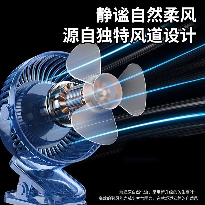 720度クリップ循環ファン夜灯照明ミニ充電空気循環携帯壁掛けデスクトップファン工場|undefined