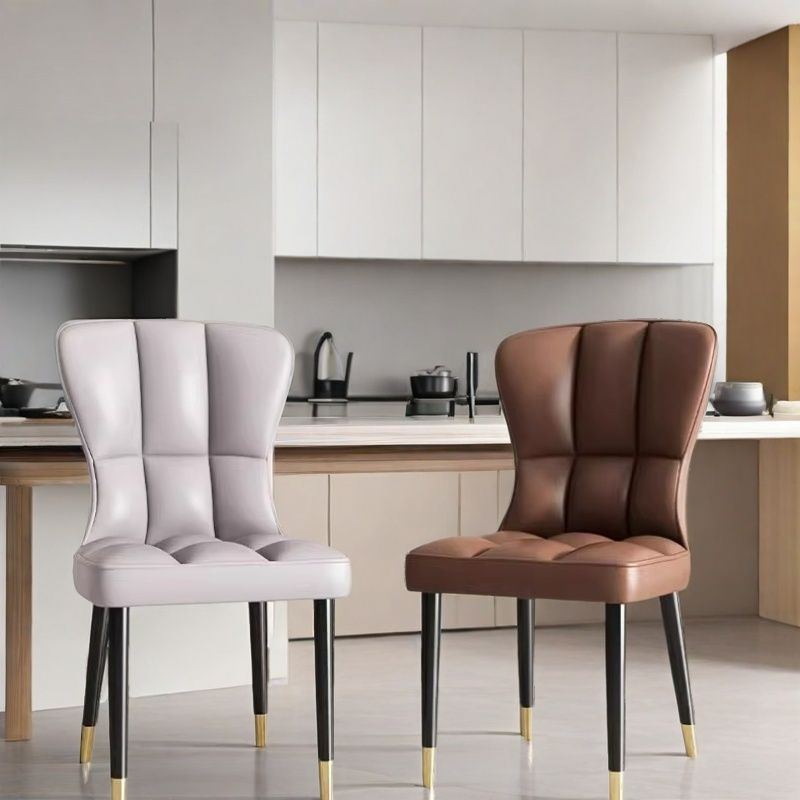 Asiento de restaurante nórdico simple respaldo superior silla de comedor de paquete flexible silla de negociación de hotel image 3