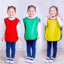 足球分组简约背心舒适透气宽松儿童画画吃饭外套休闲运动单色马甲