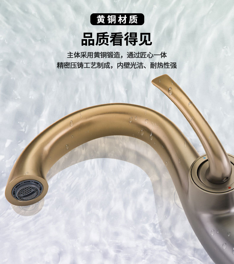 New retro faucet, household washbasin, bathroom cold and hot washbasin, black factory wholesale, cream white undefined