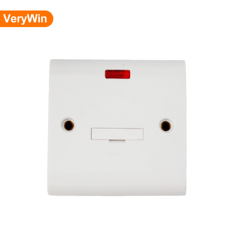 厂家供应3A英标保险丝开关带指示灯 英式开关 墙壁面板插座开关