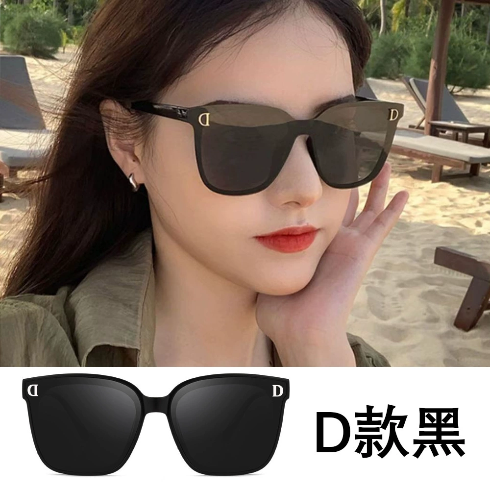 Черные солнцезащитные очки для мужчин и женщин, вместительные очки, блогер, корейский стиль, городской стиль