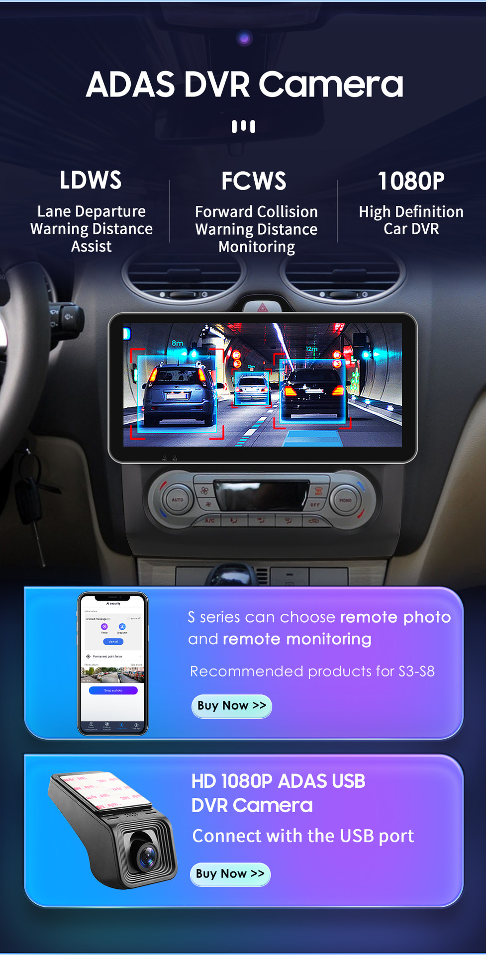 Suitable for 04-11 Ford Focus Android Large Screen Car Navigator with Wireless Carplay
