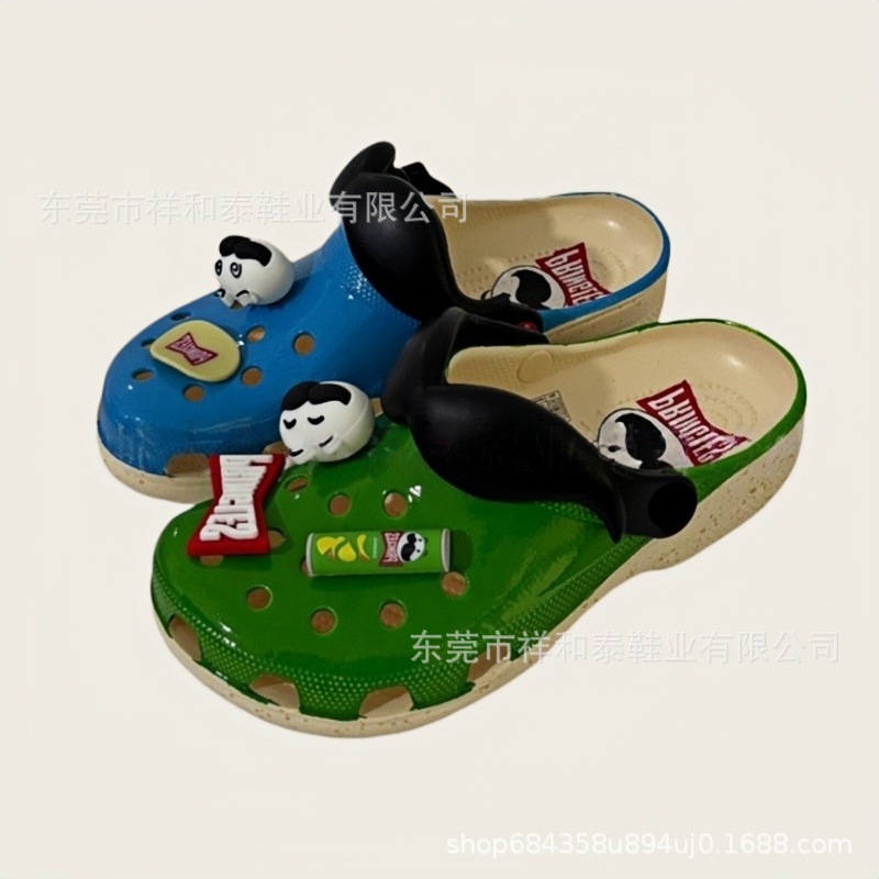 Dongdong zapatos nueva pareja Duck Duck barba papas fritas EVA suave confortable sandalinas de playa antideslizantes al por mayor